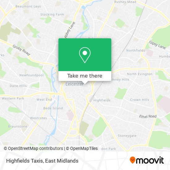 Highfields Taxis map