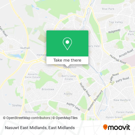 Nasuwt East Midlands map