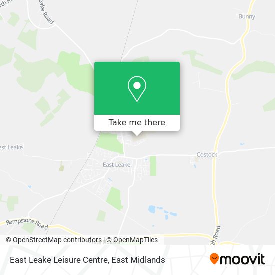 East Leake Leisure Centre map