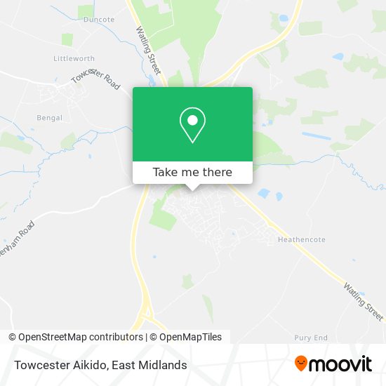 Towcester Aikido map