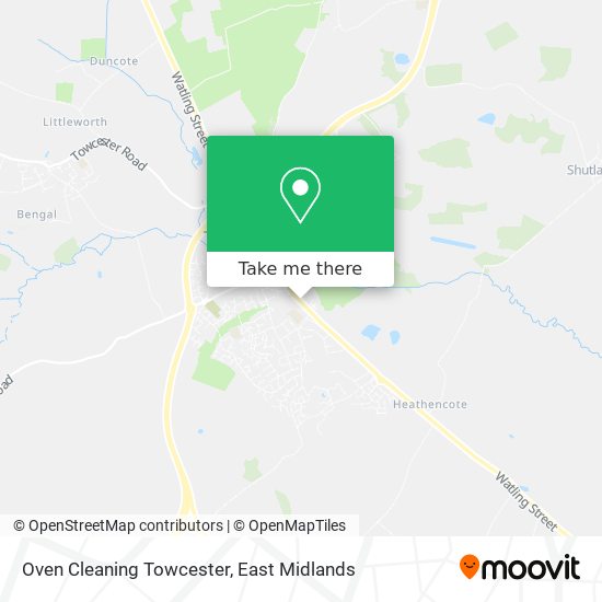 Oven Cleaning Towcester map