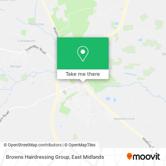 Browns Hairdressing Group map