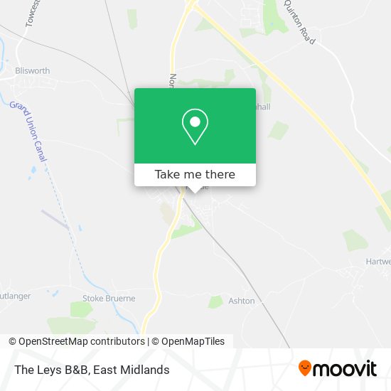 The Leys B&B map