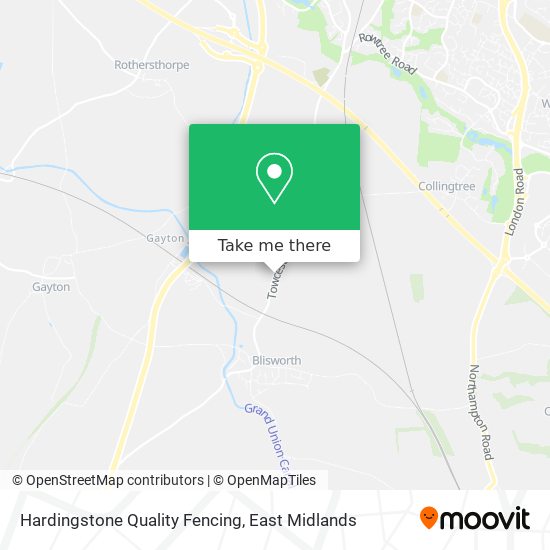 Hardingstone Quality Fencing map