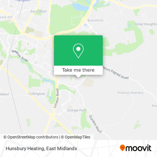 Hunsbury Heating map