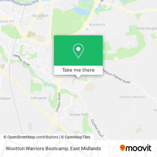 Wootton Warriors Bootcamp map