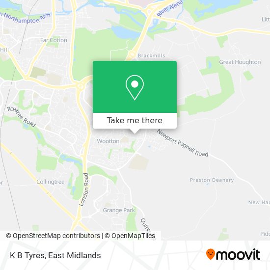 K B Tyres map