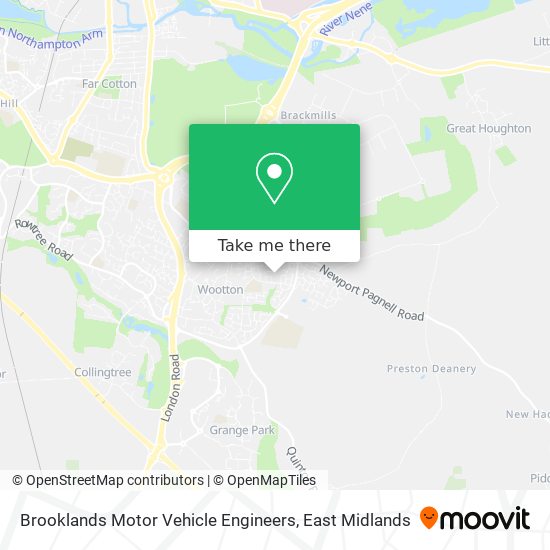 Brooklands Motor Vehicle Engineers map