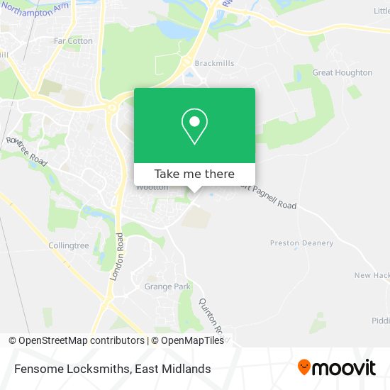 Fensome Locksmiths map