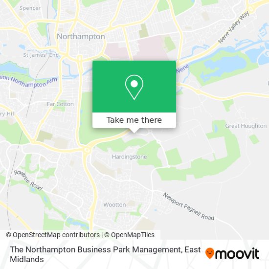 The Northampton Business Park Management map