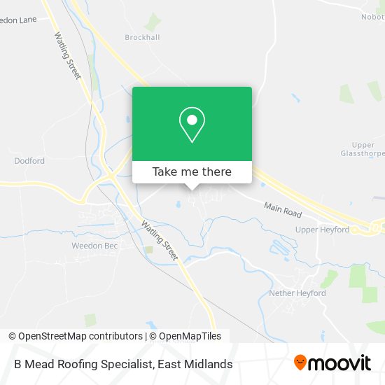B Mead Roofing Specialist map