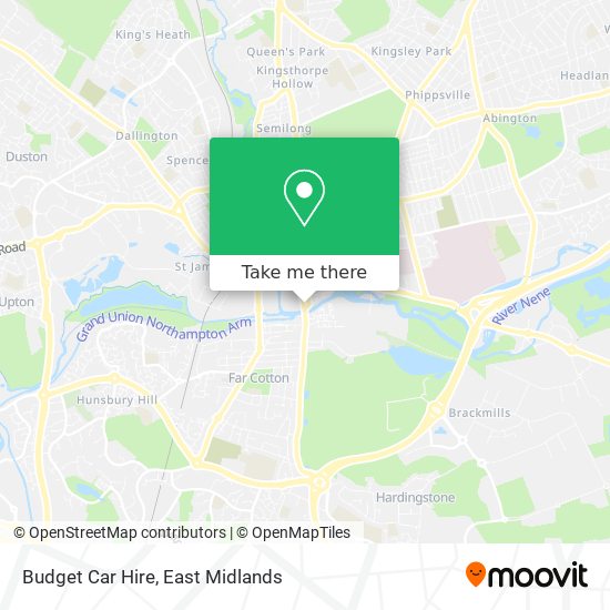 Budget Car Hire map