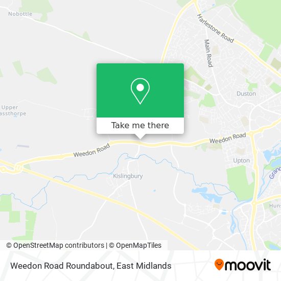 Weedon Road Roundabout map