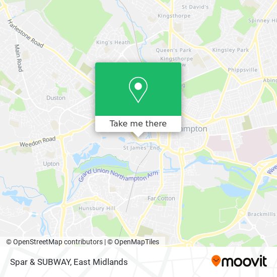 Spar & SUBWAY map