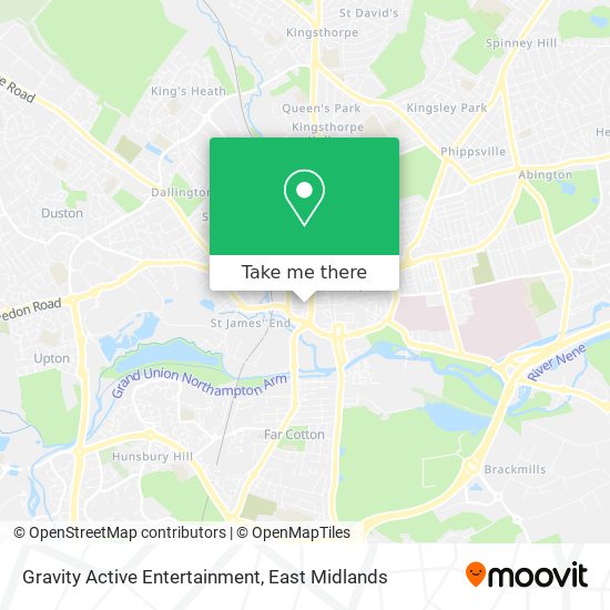 Gravity Active Entertainment map