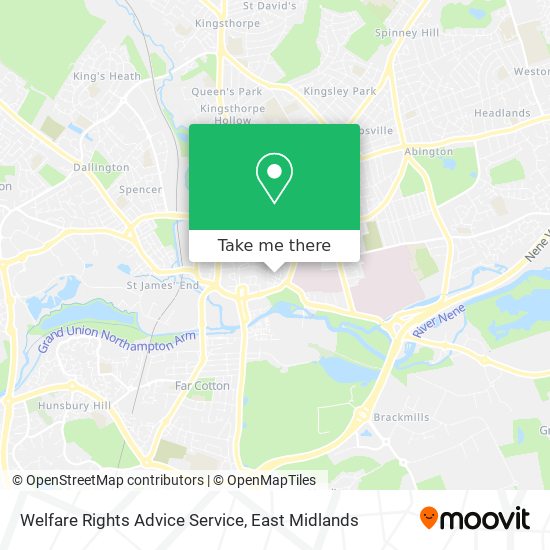 Welfare Rights Advice Service map