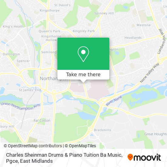 Charles Sheinman Drums & Piano Tuition Ba Music, Pgce map