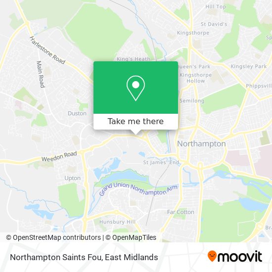 Northampton Saints Fou map