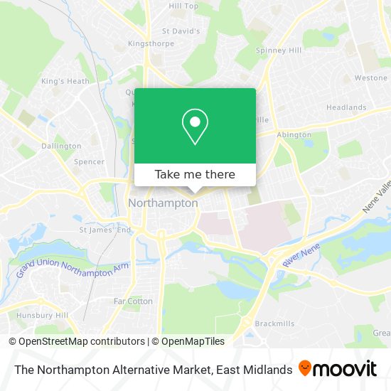 The Northampton Alternative Market map
