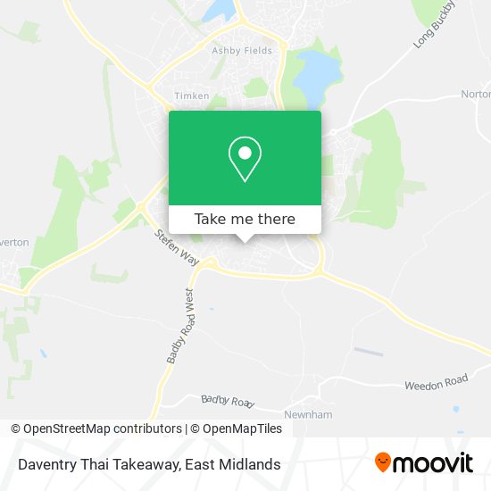 Daventry Thai Takeaway map