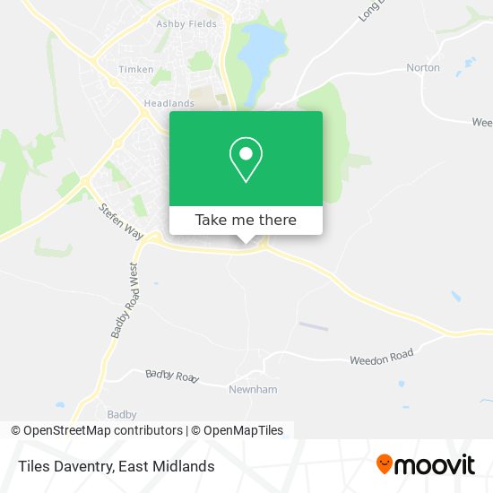 Tiles Daventry map