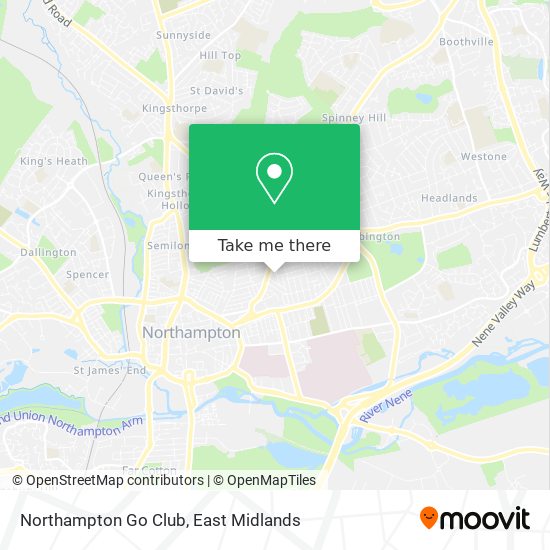 Northampton Go Club map