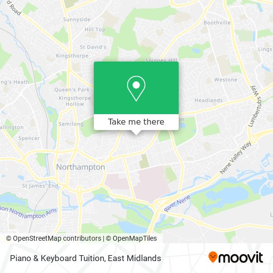 Piano & Keyboard Tuition map