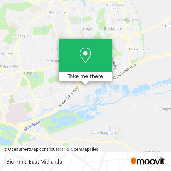Big Print map