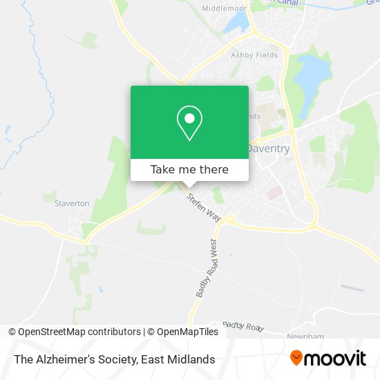 The Alzheimer's Society map