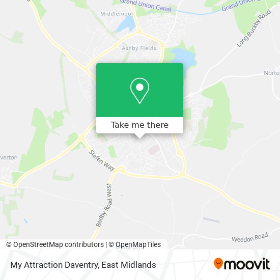 My Attraction Daventry map