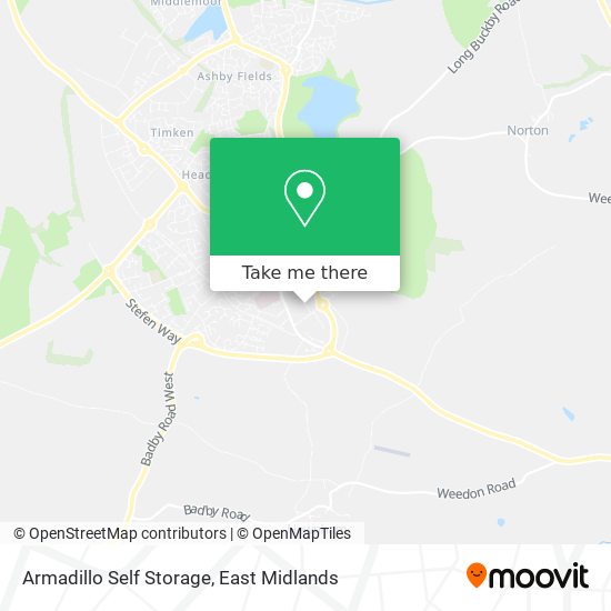 Armadillo Self Storage map