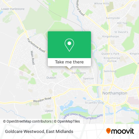 Goldcare Westwood map