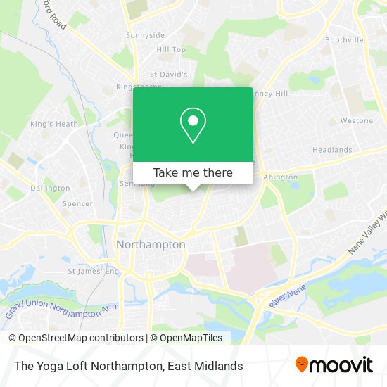 The Yoga Loft Northampton map