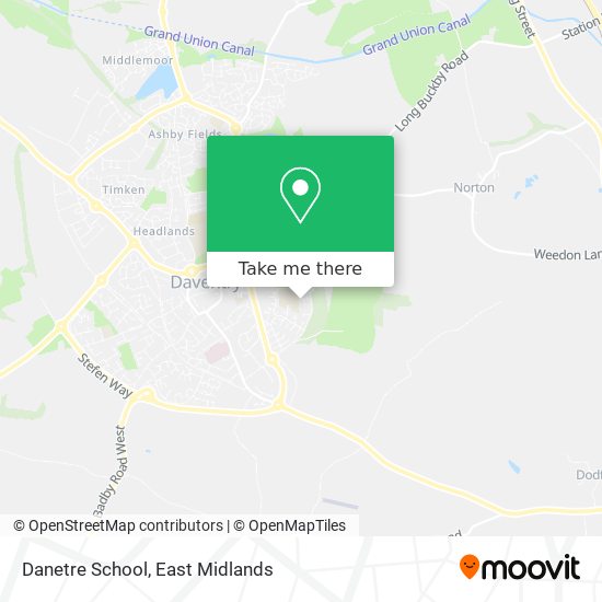 Danetre School map