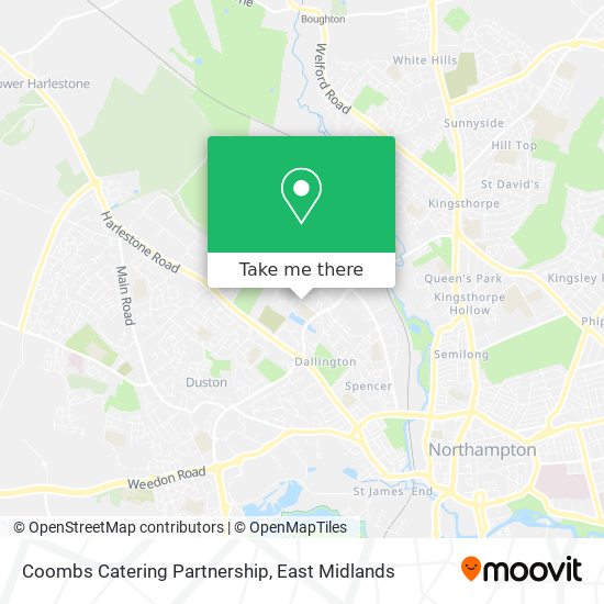 Coombs Catering Partnership map