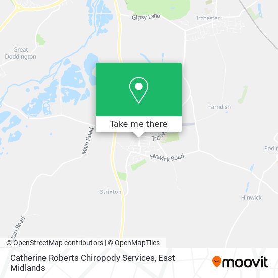 Catherine Roberts Chiropody Services map