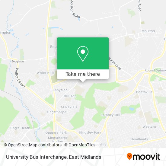 University Bus Interchange map