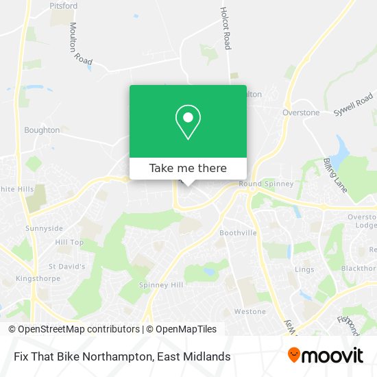 Fix That Bike Northampton map