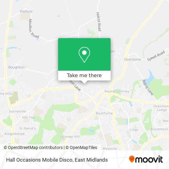 Hall Occasions Mobile Disco map