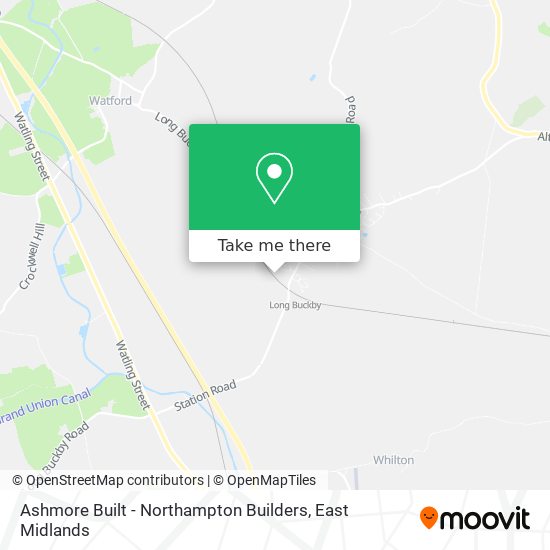 Ashmore Built - Northampton Builders map