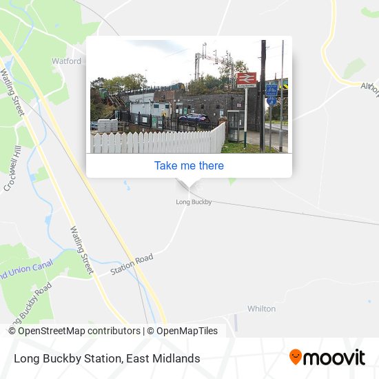 Long Buckby Station map