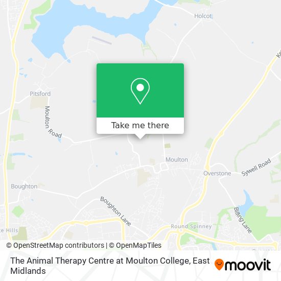 The Animal Therapy Centre at Moulton College map