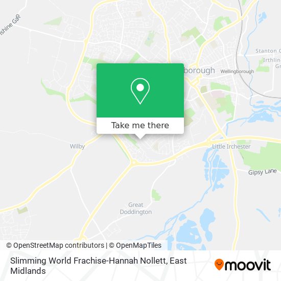 Slimming World Frachise-Hannah Nollett map
