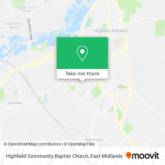 Highfield Community Baptist Church map