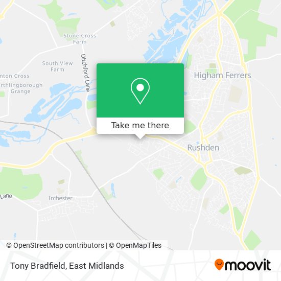 Tony Bradfield map