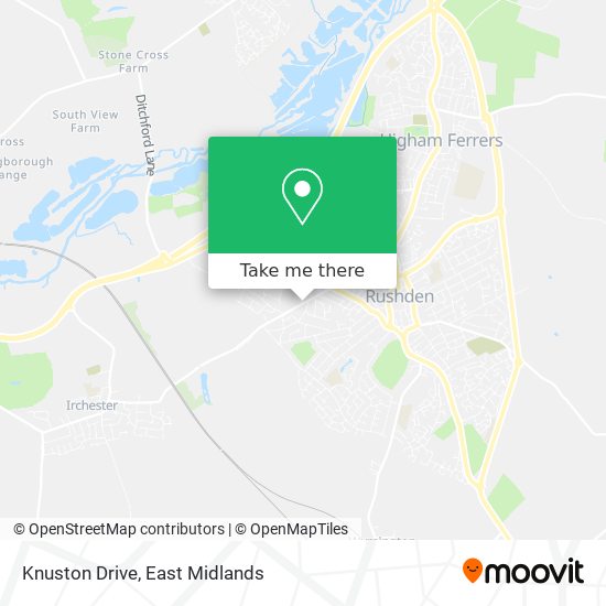 Knuston Drive map
