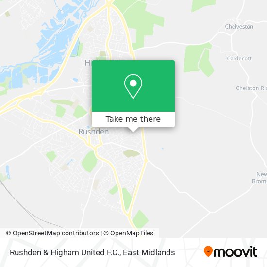 Rushden & Higham United F.C. map