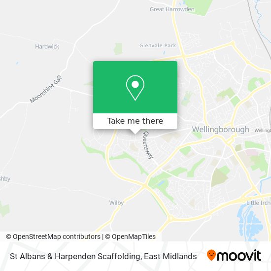 St Albans & Harpenden Scaffolding map