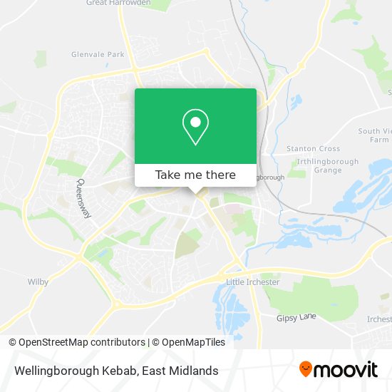 Wellingborough Kebab map