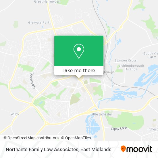 Northants Family Law Associates map